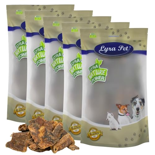 Lyra Pet® 5 kg Rinderherz getrocknet Hundefutter Kauartikel Kausnack Leckerli Belohnung Training Hund Rind von Lyra Pet