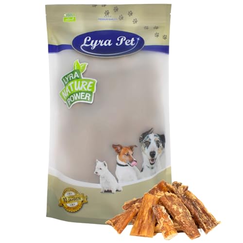 Lyra Pet® 5 kg Rindernackensehnen 1-7 cm 5000 g Kaustreifen Hund Kauartikel Rind Hundefutter von Lyra Pet