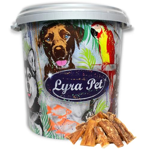 Lyra Pet® 5 kg Rindernackensehnen 1-7 cm 5000 g Kaustreifen Hund in 30 L Tonne von Lyra Pet