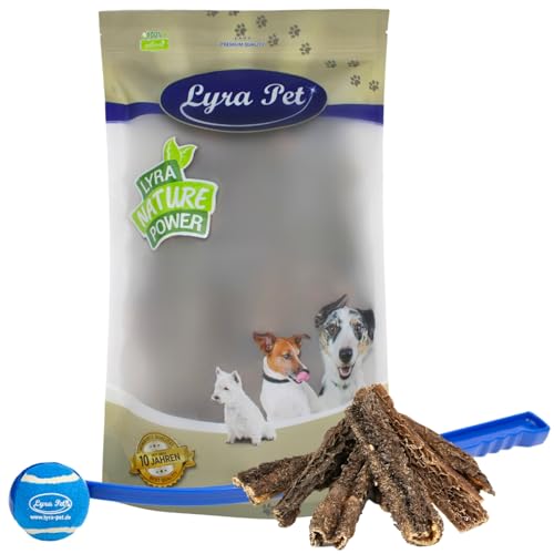 Lyra Pet® 5 kg Rinderpansen 12-15 cm Hundefutter Kausnack Rind Lyra Pet® + Ballschleuder von Lyra Pet