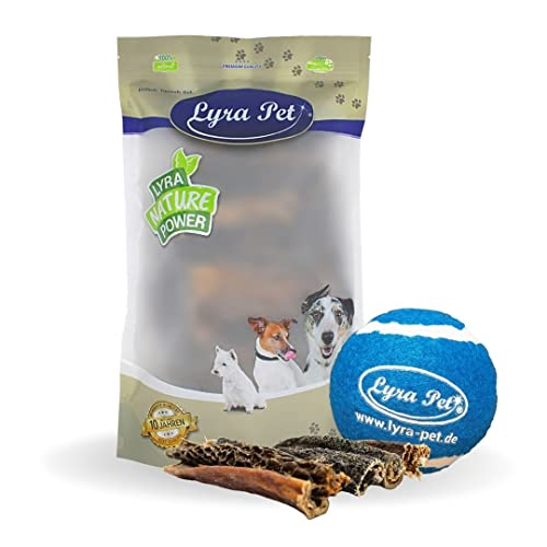 Lyra Pet® 5 kg Rinderpansen 12-15 cm Hundefutter Kausnack Rind Lyra Pet® + Tennis Ball von Lyra Pet