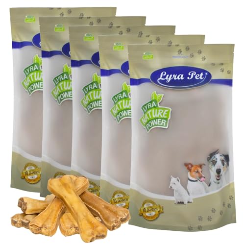 Lyra Pet® 50 Kauknochen gefüllt mit Pansen ca. 15 cm Kausnack für Hunde Rind von Lyra Pet