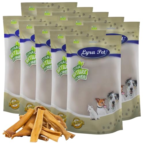 Lyra Pet® Rinderkopfhaut 10 kg - 10000 g hell Kauartikel wie Pansen Kaustreifen von Lyra Pet