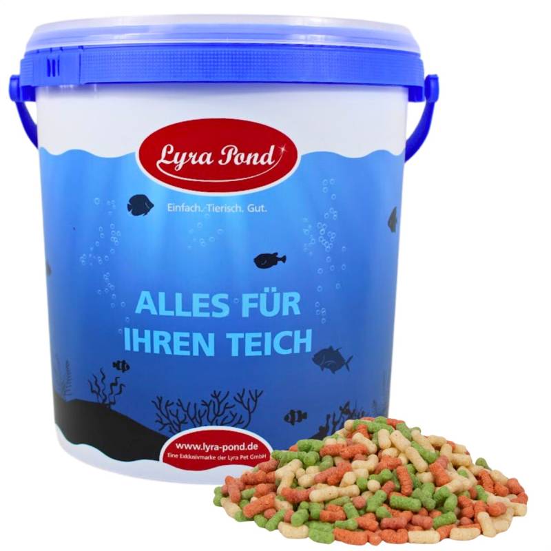 10 Liter (0,85 kg) Lyra Pond® Pond Colour Sticks Koi Mix Fischfutter Teichfutter in Eimer von Lyra Pond