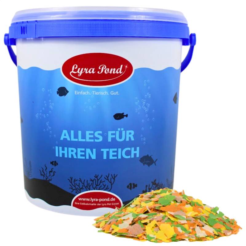 2 x 10 Liter (2,48 kg) Lyra Pond® Pond Multi Flakes Fischfutter Teichfutter im Eimer von Lyra Pond