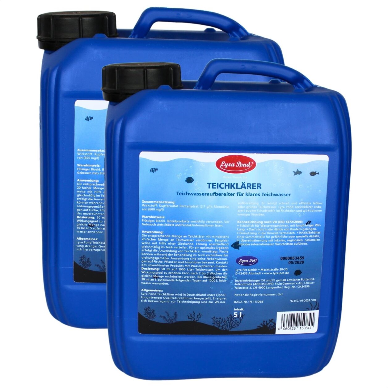 2 x 5 L Lyra Pond® Teichklärer von Lyra Pond
