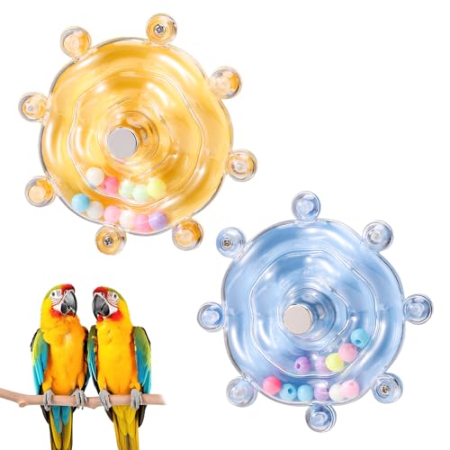 2 Stück Vogelspielzeug für Sittiche, Bunt Sittichspielzeug-Rad Lustiges Interaktiv Sich Drehendes Rasselspielzeug für Nymphensittiche Vogelkäfig zum Kauen für Bewegung Unterhaltung 2 Stück Vogelspielzeug für Sittiche, Bunt Sittichspielzeug-Rad Lustiges Interaktiv Sich Drehendes Rasselspielzeug für Nymphensittiche Vogelkäfig zum Kauen für Bewegung Unterhaltung von Lyreh