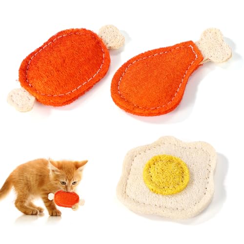 Lyreh 3 Stück Luffa Katze Kauspielzeuge mit Katzenminze und Silberweide, Interaktive Kätzchen Beiß Dental Kauspielzeuge Zahnen Spielzeuge für die Zahnreinigung der Katze Lyreh 3 Stück Luffa Katze Kauspielzeuge mit Katzenminze und Silberweide, Interaktive Kätzchen Beiß Dental Kauspielzeuge Zahnen Spielzeuge für die Zahnreinigung der Katze von Lyreh