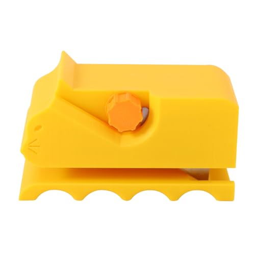 Lyreh Katzenkratzkartonschneider, 3D-Gedruckter Manueller Kartonschneider in Kätzchenform für Selbstgemachtes Haustierkratzbrett (Gelb) von Lyreh