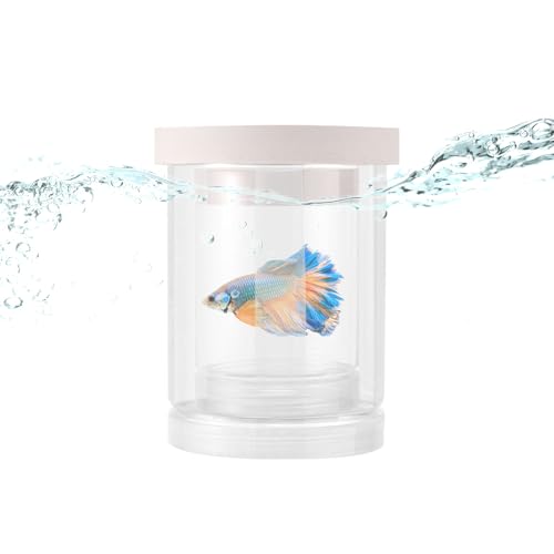 Lyreh Transparente Zuchtbox aus Kunststoff für Aquarien, Brutkasten Aquarien Schwimmende Isolationsbrüterei für Guppy Betta Garnelen Clownfische von Lyreh
