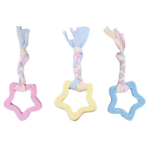 Beißspielzeug für kleine Hunde, Kauspielzeug für Welpen, 3 Stück Beißstäbe für Welpen, Kauspielzeug für Hunde, Beißring für Welpen und Zahnreinigungsspielzeug von Lyricalist