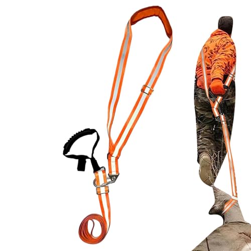 Hirsch-Zuggeschirr - Verstellbares Nylongeschirr, reflektierendes Gurtband | Ergonomischer Zuggurt mit Griff, Karabiner, Schulterstütze, kompaktes Zugseil, ideal für Aktivitäten Hirsch-Zuggeschirr - Verstellbares Nylongeschirr, reflektierendes Gurtband | Ergonomischer Zuggurt mit Griff, Karabiner, Schulterstütze, kompaktes Zugseil, ideal für Aktivitäten von Lyricalist