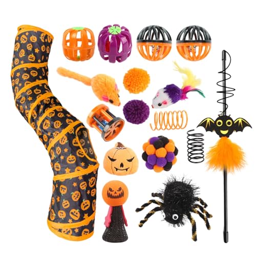 Indoor Cat Tunnel - Halloween Theme Cat Tunnel Toy, Interactive Cat Tunnel, Reduce Indoor Pet Cat Boredom, Foldable Cat Tunnel | All-Season Play Furniture for Balcony, Bedroom, Living Room Indoor Cat Tunnel - Halloween Theme Cat Tunnel Toy, Interactive Cat Tunnel, Reduce Indoor Pet Cat Boredom, Foldable Cat Tunnel | All-Season Play Furniture for Balcony, Bedroom, Living Room von Lyricalist