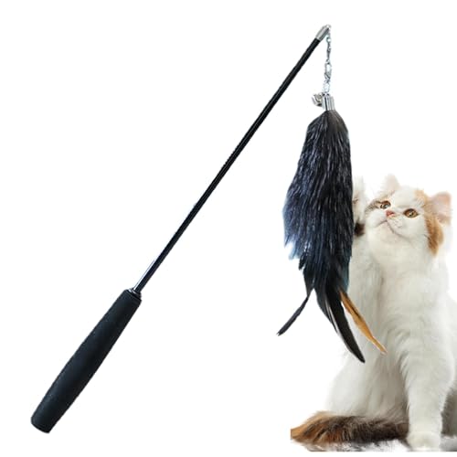 Katzenspielzeugstab, Katzenspielzeugstab, Teaser Zauberstab, einziehbares interaktives Katzenspielzeug mit Glocke, Kätzchen-Zauberstab, Katzenfederspielzeug, lustiges elastisches Spielzeug für Kätzche Katzenspielzeugstab, Katzenspielzeugstab, Teaser Zauberstab, einziehbares interaktives Katzenspielzeug mit Glocke, Kätzchen-Zauberstab, Katzenfederspielzeug, lustiges elastisches Spielzeug für Kätzche von Lyricalist