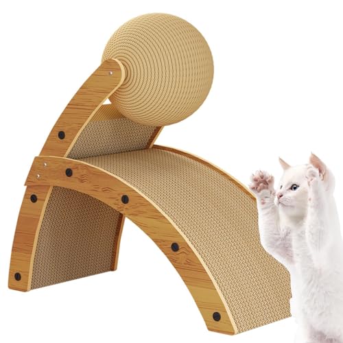 Kratzbrett für Katzen – Holznotizblock, vertikale Kratzbretter | Interaktives Spielzeug mit Ball, sicheres Haustierbedarf, ideale Kratzpads für Katzen im Innenbereich Kratzbrett für Katzen – Holznotizblock, vertikale Kratzbretter | Interaktives Spielzeug mit Ball, sicheres Haustierbedarf, ideale Kratzpads für Katzen im Innenbereich von Lyricalist