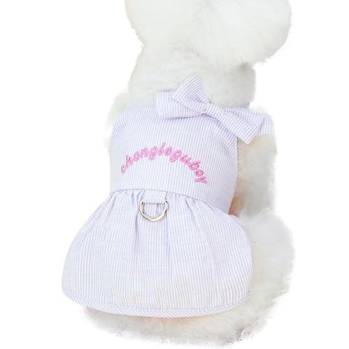 Hundekleidung für kleine Hunde Mädchen Sommer,Hunde-Sommerkleid | Hund Hochzeit Geburtstag Partykleid | Hunde-Outfits mit Schleife und Streifen-Design, Kleid mit Kordelzug-Schnalle für Hundekleidung für kleine Hunde Mädchen Sommer,Hunde-Sommerkleid | Hund Hochzeit Geburtstag Partykleid | Hunde-Outfits mit Schleife und Streifen-Design, Kleid mit Kordelzug-Schnalle für von Lyricalist