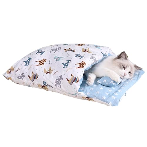 Lyricalist Katzenschlafsack – waschbares, bequemes Winter-Haustierbett, weiches, kuschelig warmes Katzenbett, Hundeschlafsack, rutschfeste Unterseite, Haustierbett Lyricalist Katzenschlafsack – waschbares, bequemes Winter-Haustierbett, weiches, kuschelig warmes Katzenbett, Hundeschlafsack, rutschfeste Unterseite, Haustierbett von Lyricalist