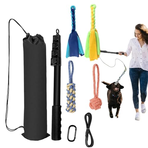 Medium Dogs Flirt Pole - Interactive Dog Toy Teaser, Flirt Pole for Dogs | Dog Teaser Wand Retractable, Flirt Stick Dog Agility Equipment, Dog Pole Toy for Small Medium Large Dogs Medium Dogs Flirt Pole - Interactive Dog Toy Teaser, Flirt Pole for Dogs | Dog Teaser Wand Retractable, Flirt Stick Dog Agility Equipment, Dog Pole Toy for Small Medium Large Dogs von Lyricalist