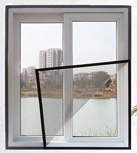 Lysong Fensternetz-Schutz für Katzen, Anti-Moskito-Fensternetz, selbstklebend, halbtransparent, Sicherheitsnetz, strapazierfähiges PVC-Fiberglas-Netz, 100 x 100 cm von Lysong