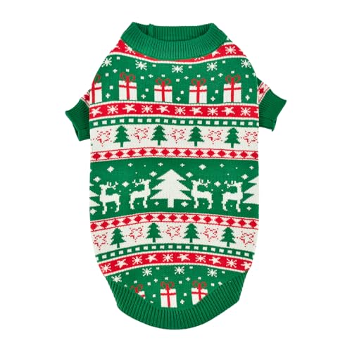 LyssKMK Weihnachtspullover für Hunde und Katzen, Elchpullover, kaltes Wetter, Haustier-Weihnachtsbaum, Strickwaren, Outfit, Weihnachtsgeschenk für Kätzchen, Welpen, Größe XXL LyssKMK Weihnachtspullover für Hunde und Katzen, Elchpullover, kaltes Wetter, Haustier-Weihnachtsbaum, Strickwaren, Outfit, Weihnachtsgeschenk für Kätzchen, Welpen, Größe XXL von LyssKMK