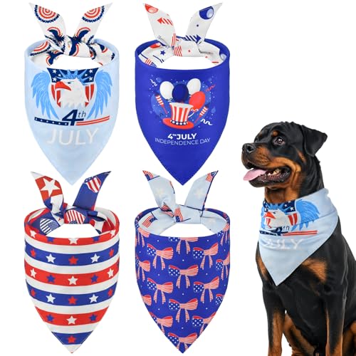 LyssKMK Wendbare Halstücher für Hunde zum 4. Juli, Motiv: Amerikanische Flagge, Ballon, Damen, Liberty, USA, Hutmuster, Unabhängigkeit, Dreiecks-Lätzchen, Hundeschal für kleine, mittelgroße und große LyssKMK Wendbare Halstücher für Hunde zum 4. Juli, Motiv: Amerikanische Flagge, Ballon, Damen, Liberty, USA, Hutmuster, Unabhängigkeit, Dreiecks-Lätzchen, Hundeschal für kleine, mittelgroße und große von LyssKMK