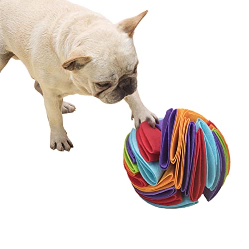 M/E /E Pet Schnüffelball, Snuffle Treat Dispenser Ball, Leckerli-Puzzlespiele Interaktives Nosework-Spielzeug fördert die natürliche Nahrungssuche von M/E