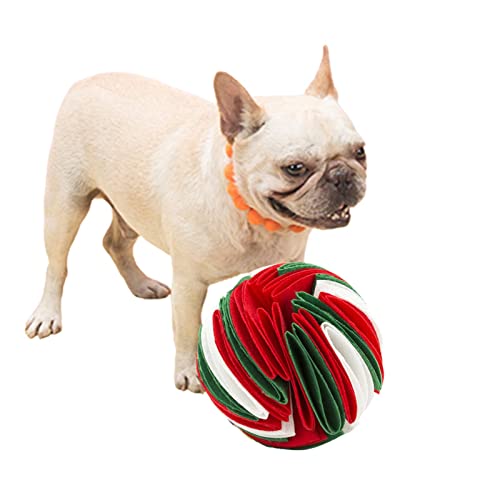 M/E /E Pet Schnüffelball | Hundespielball gegen Langeweile - Hundepuzzlespielzeug Interaktives Hundespielzeug Ball mit langsamer Fütterung zum Stressabbau von M/E