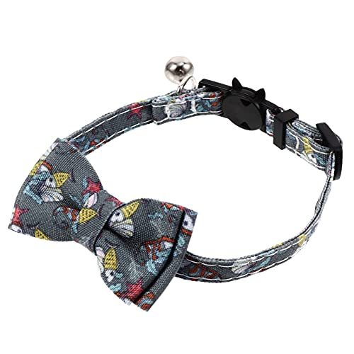 M I A Halsband für Hunde und Katzen, mit Fliege, verstellbar, mit Glöckchen, Halsband für Haustiere, Festival, Kostüm (Farbe: Ozean) von M I A