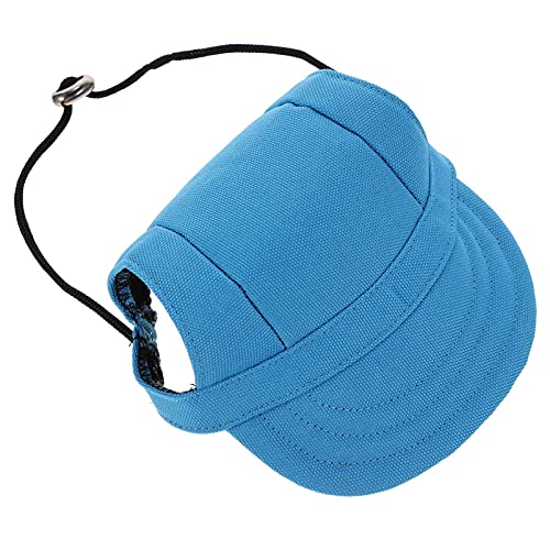 M I A Haustier-Sonnenschutzkappe für Hunde, Welpen, Baseballkappe, Sommerhut (Farbe: Blau, Größe: XL) von M I A