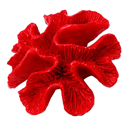 M I A Künstliche rote Koralle, Dekoration für Aquarien, Landschaft, Pilz für Unterwasseraquarien, Landschaftsdekoration von M I A
