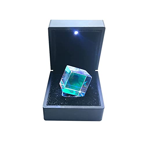 M I A Prismenwürfel, optisches Kristallglas für Fotografie, mit Geschenkbox für Unterricht, Spielen, Fotografie (Größe 2) von M I A