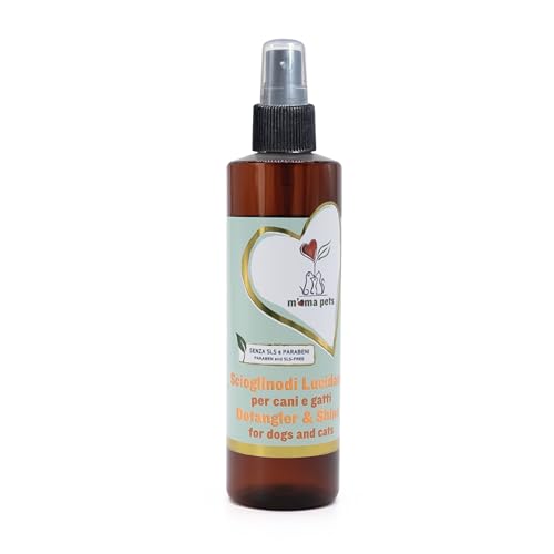 Mama Pets Lotion zum Entwirren mit Keratin für Hunde und Katzen mit allen Felltypen, effektive Entwirrungsbehandlung, die nicht fettet, für ein weiches und glänzendes Haar, 250 ml Mama Pets Lotion zum Entwirren mit Keratin für Hunde und Katzen mit allen Felltypen, effektive Entwirrungsbehandlung, die nicht fettet, für ein weiches und glänzendes Haar, 250 ml von M' MA PETS