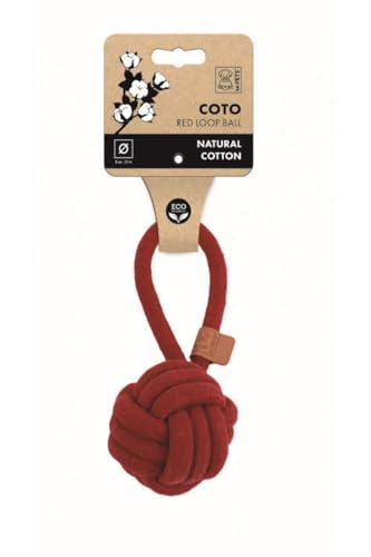 Coto Red Pull Knitted Rope Ball Dog Toy 8cm Coto Red Pull Knitted Rope Ball Dog Toy 8cm von M-PETS
