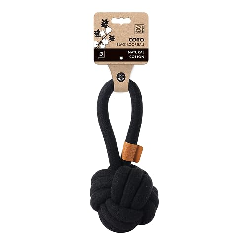M-PETS Coto Black Loop Ball, Umweltfreundliches Hundespielzeug aus natürlicher Baumwolle, zum Zerren, Apportieren, Kauen, langlebig, ungiftig, fördert die Zahngesundheit und geistige Stimulation, M-PETS Coto Black Loop Ball, Umweltfreundliches Hundespielzeug aus natürlicher Baumwolle, zum Zerren, Apportieren, Kauen, langlebig, ungiftig, fördert die Zahngesundheit und geistige Stimulation, von M-PETS