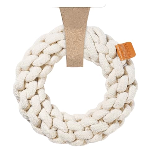 M-PETS Coto White Ring L, umweltfreundliches Hundespielzeug von M-PETS