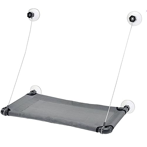 M-PETS MPETS Horizon Sitzstange / Fensterhängematte – unter 10 kg – Grau von M-PETS