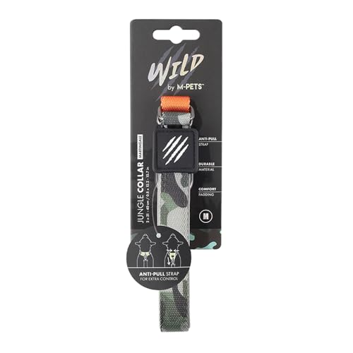M-PETS - Wild Jungle Halsband – Orange & Camouflage von M-PETS
