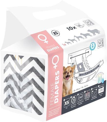 M-PETS Windeln für Hündinnen, XS, 10 Stück von M-PETS