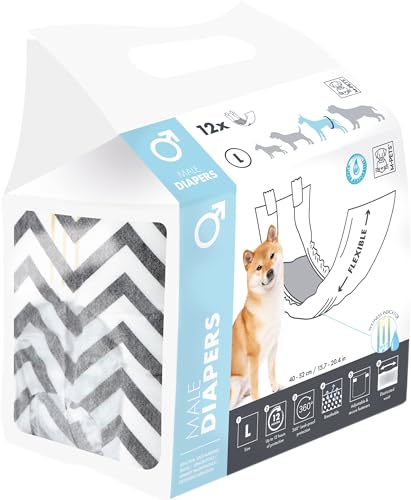 M-PETS Windeln für Rüden, L, 12 Stück von M-PETS