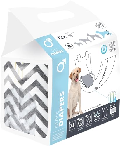 M-PETS Windeln für Rüden, XL, 12 Stück von M-PETS