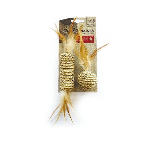 MPETS Rouleaux et ball avec plumes Natura - Jouet pour chat - Couleur mixte MPETS Rouleaux et ball avec plumes Natura - Jouet pour chat - Couleur mixte von M-PETS