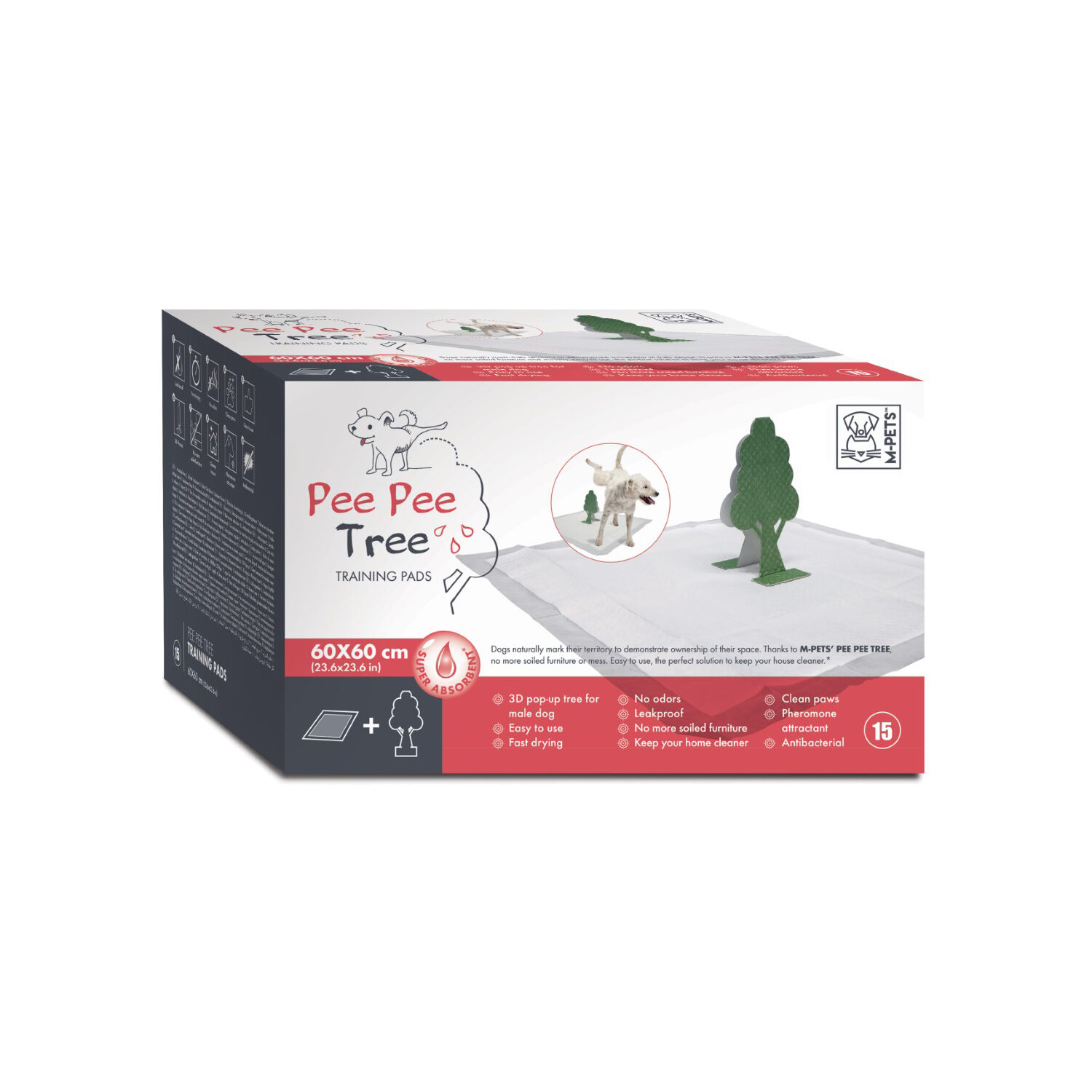 M-Pets Pee Pee Tree Training Pads - 15 Stück - 60 x 60 cm M-Pets Pee Pee Tree Training Pads - 15 Stück - 60 x 60 cm von M-Pets