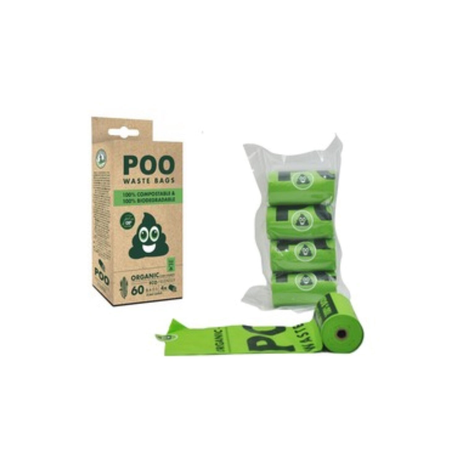 M-Pets Poo 100% kompostierbare Kotbeutel
 - 4 x 15 Stück von M-Pets