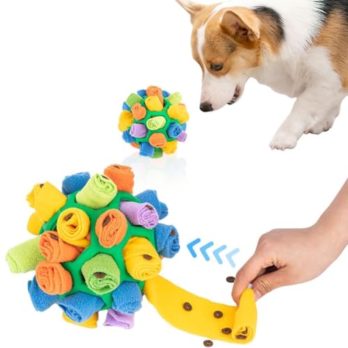 M&Catree Schnüffelball für Hunde, Schnüffelteppich Schnüffelspielzeug Interaktive Hundespielzeug tragbarer Haustier Snuffle Ball Toy für Kleine Mittelgroße Hunde - Grün von M&Catree