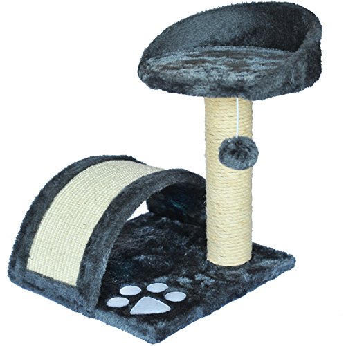 Katzenbaum Katzenbaum mit Kratzbrett Aufsichtsplatform Höhe ca. 43 cm Farbe grau, Bodenplatte 35 x 35 cm, Sisalsäule Durchmesser 8 cm, Kratzbaum, Model 5143 Katzenbaum Katzenbaum mit Kratzbrett Aufsichtsplatform Höhe ca. 43 cm Farbe grau, Bodenplatte 35 x 35 cm, Sisalsäule Durchmesser 8 cm, Kratzbaum, Model 5143 von M&G Techno