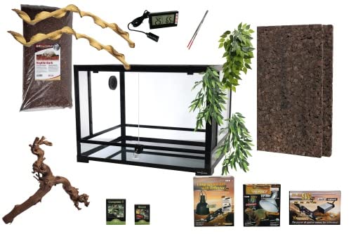 Komplettset Deluxe: Für Chamäleons Terrarium mit Holz-Terrarium von M&S Reptilien