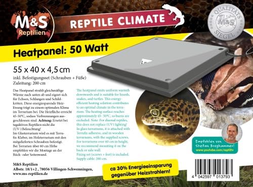 M&S Reptile Climate, Heatpanel, 50 Watt von M&S Reptilien
