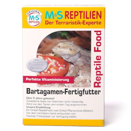 Reptile Food Pogona 1000 ml, Karton mit 12 Pack von M&S Reptilien