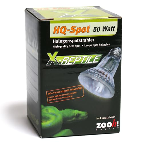 X Reptile Halogen Spot (UVA Basking) Lampe 50 Watt von M&S Reptilien