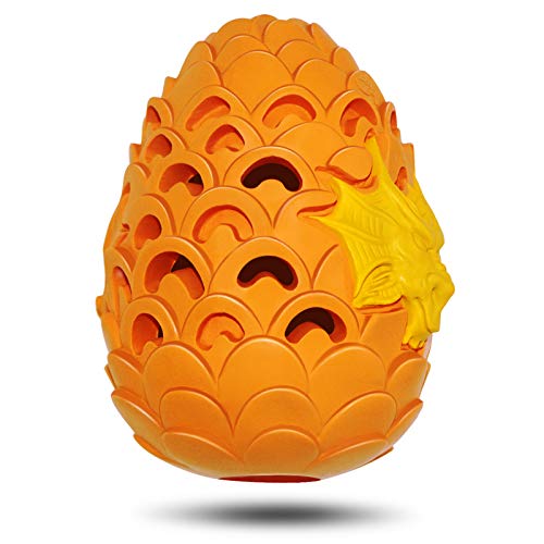 M.C.works Dragon Egg Kauspielzeug für aggressive Kauer, große Rassen, unzerstörbares robustes Spielzeug für mittelgroße und große Hunde, Welpen-Haustierspielzeug, 408 kg Zugspannung von M.C.works